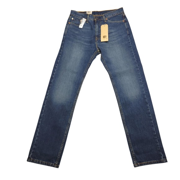 Levi's Other - Levis 505‎ Regular Jeans Mens 30x32 Blue Stretch Denim Straight Leg Pants NEW
